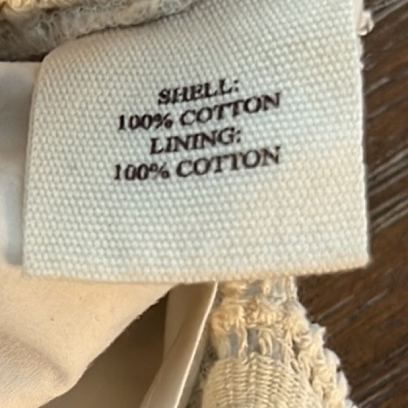 Rebecca Moses,Ivory Cotton,Circle Eyelet  Dress,Pockets,Lined,Classic,EUC Size S - Picture 9 of 14